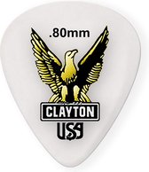 Clayton Acetal standaard plectrums 0.80 mm 12-pack