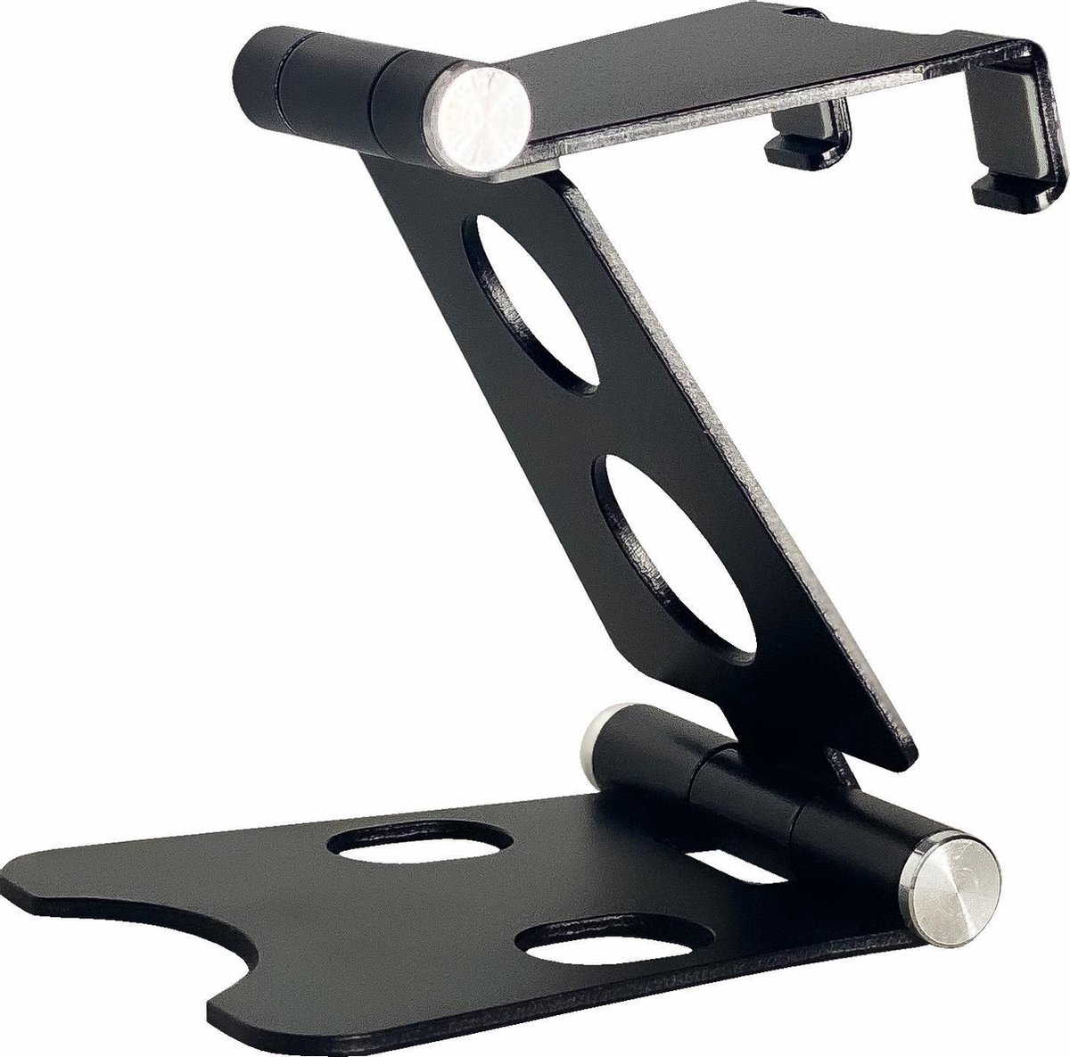 Opvouwbare Inklapbare Telefoonhouder Universele Standaard Voor Bureau Of Tafel Zwart Bol Com