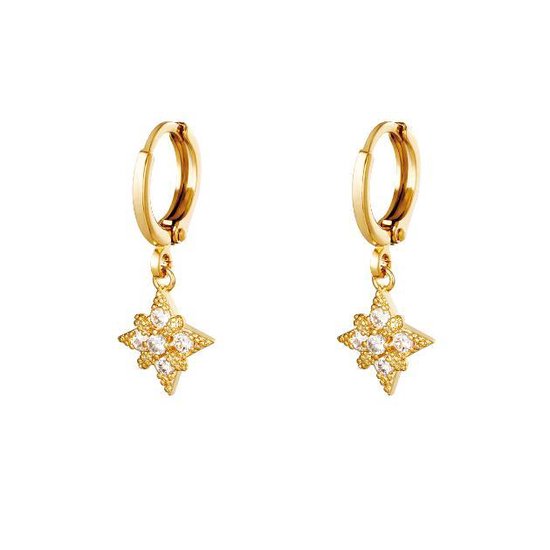 Boucle d'oreille Diamant Star - Yehwang - Boucles d'oreilles - Taille unique - Or