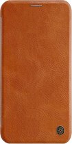 Hoesje geschikt voor iPhone 11 Pro - Qin Leather Case - Flip Cover - Bruin