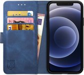 Rosso Element Apple iPhone 12 Pro Hoesje Book Cover Blauw