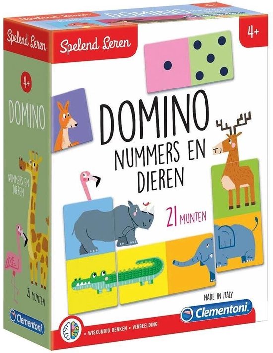 Afbeelding van het spel Clementoni Spelend Leren Domino Nummers en Dieren