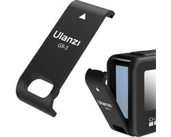 Ulanzi G9-3 batterijklep kunststof met oplaadaansluiting - voor GoPro Hero9,10,11,12 en 13 - Zwart Ulanzi G9-3 batterijklep kunststof met oplaadaansluiting - voor GoPro Hero9,10,11,12 en 13 - Zwart