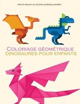 coloriage geometrique dinosaures pour enfants