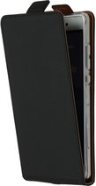 Luxe Softcase Flipcase Huawei P8 Lite hoesje - Zwart