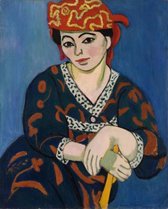 Henri Matisse, Mevrouw Matisse Madras, 1907 op canvas, afmetingen van dit schilderij zijn 75 X 100 CM