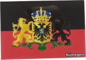 Koelkast magneet vlag met wapen van Nijmegen