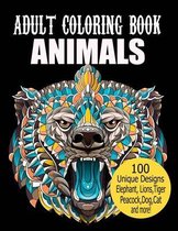 Animals Adult Coloring Book