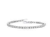 Velini jewels -BR3100W -Armband -925 Zilver gerodineerd -Cubic Zirkonia-18.5 cm + verlengstuk
