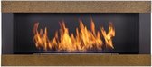 Goude bio Ethanol Haard H-Line 90 x 40 CM Inbouw of Hangend Bioethanolhaarden.com