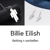 Billie Eilish ketting + oorbellen - Billie Eilish - Billie Eilish necklace - Billie Eilish merch