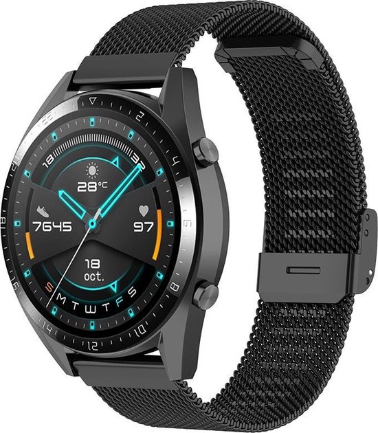 Bracelet de Luxe à Loop milanaise pour Huawei Watch GT 2 Bracelet de montre  46 mm -... | bol.com