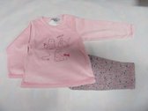 wiplala , pyjama , jen & james ,velour ,  poesje Hello , rose 4 jaar 104