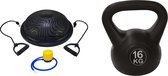 Tunturi - Fitness Set - Balanstrainer - Balance Trainer & Tunturi Kettlebell 16 kg