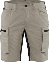 Blåkläder 7149-1845 Short de service pour dames Stone / Zwart taille 40