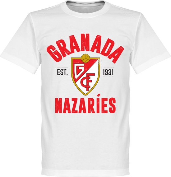 Granada Established T-Shirt - Wit - 5XL