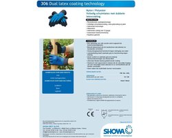 Showa - 306- handschoen maat 7/M x 10 paar