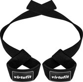 Lifting Straps - VirtuFit Padded Lifting Straps - Katoen - Zwart