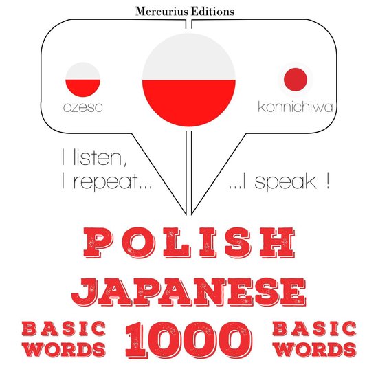 Polski - Japoński: 1000 podstawowych słów - cover