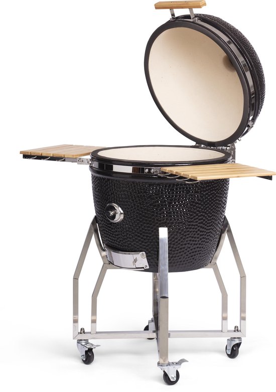 YAKINIKU Kamado - XLARGE BASIC - 22Inch - 56 cm Grilloppervlak - Inclusief Onderstel & Zijtafels - 8-12 Personen van Merkloos — afbeelding 3