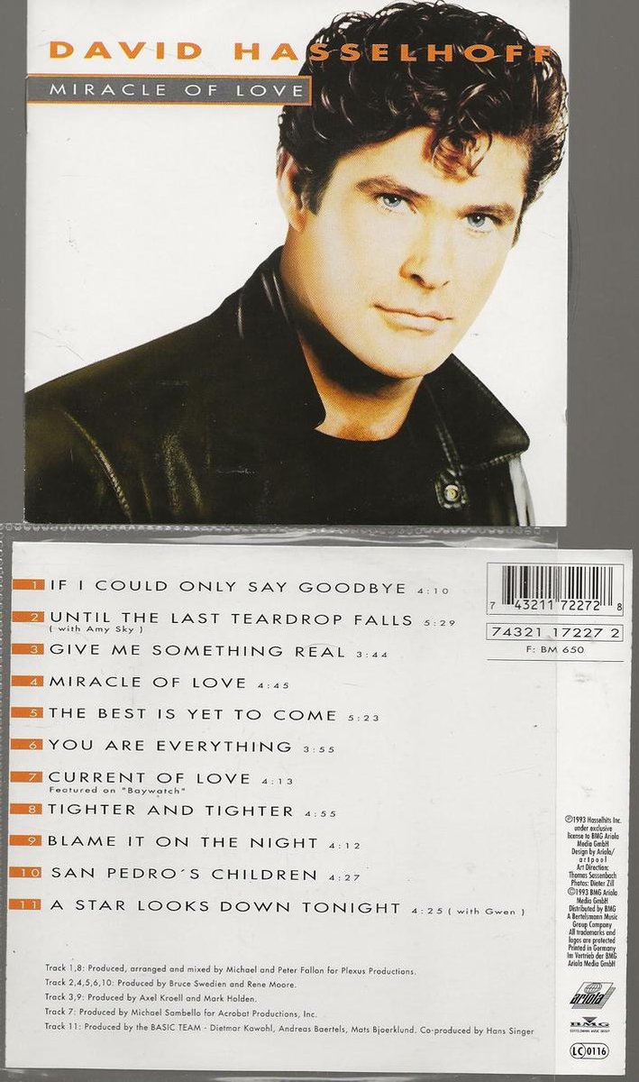 David Hasselhoff - Miracle Of Love