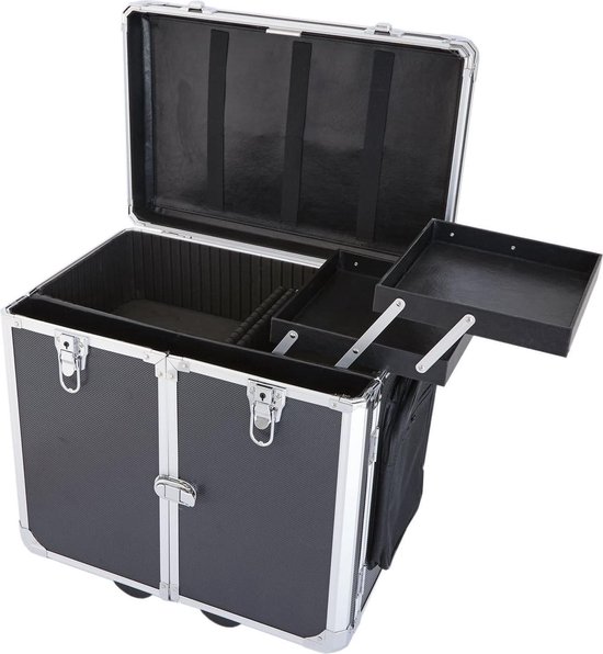 Pedicure koffer/trolley - Professional Pedicure Case - Zwart - Pedicurekoffer