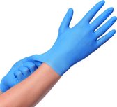 Dutchblue.com Nitrile handschoenen - wegwerphandschoenen - ongepoederd latexvrij - maat M, L, XL - blauw 100 stuks