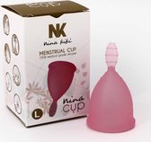 Nina® Menstruatiecup maat L - Roze 6+1 GRATIS