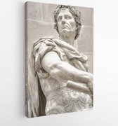 Onlinecanvas - Schilderij - Julius Caesar Marble Statue Art Vertical Vertical - Multicolor - 50 X 40 Cm