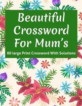 Beautiful Crossword For Mum's