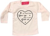 Aankondiging bekendmaking zwangerschap Baby T-shirt Maat 74 Ik mag dan klein zijn maar ik word grote zus©