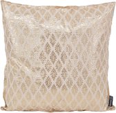 Sana Cream / Rose Kussenhoes | Polyester / Metallic | 45 x 45 cm