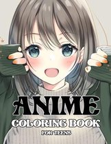 Anime coloring book for teens
