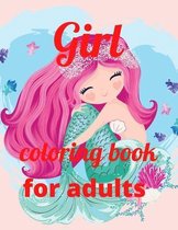 Girl coloring book for adults