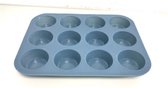 Cupcake bakvorm - 12 gaten - Blauw