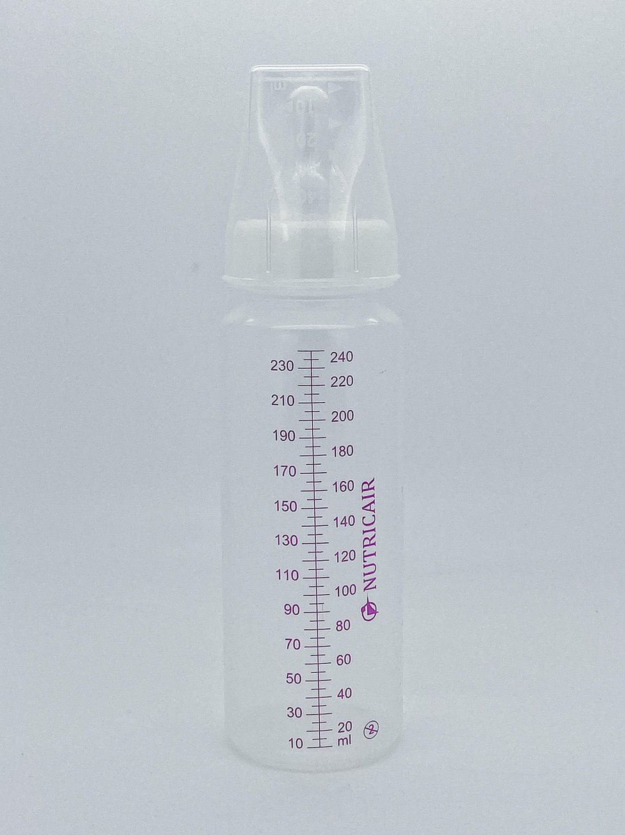 Babyfles 240ml 3-Standenspeen Wegwerp - Steriel Verpakt 10 stuks Babyfles 240ml 3-Standenspeen Wegwerp - Steriel Verpakt 10 stuks
