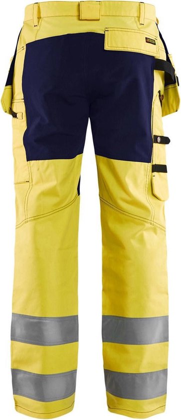 BLÅKLÄDER Men's Straight Work Pants - Cordura Denim, 11 Oz, Pre-Washed, Button Fly, Navy Blue - View #3