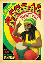 Muziek Poster - Reggae - Wandposter 60 x 40 cm