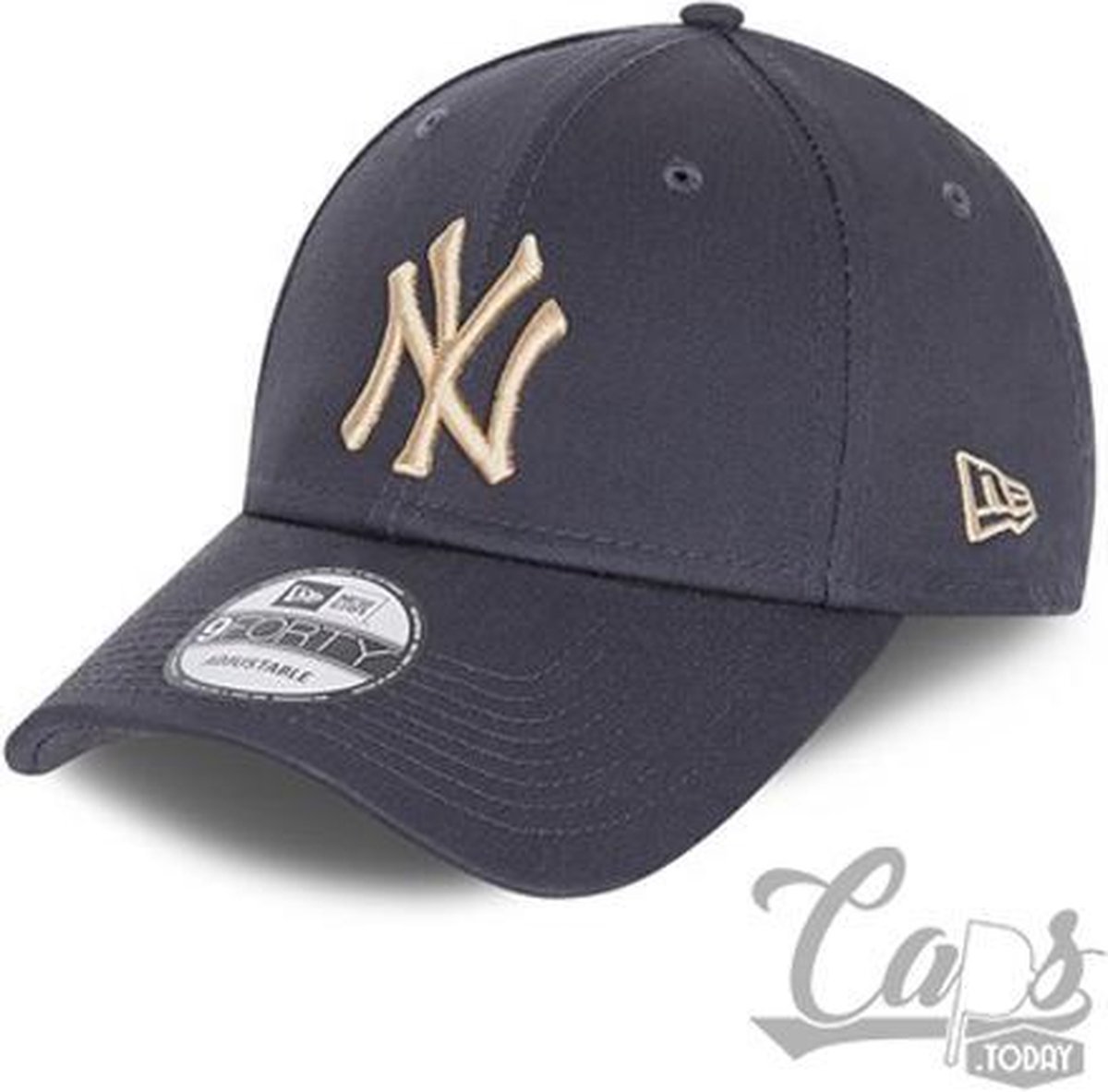 New Era NEW YORK YANKEES ESSENTIAL DONKERGRIJZE 9FORTY PET *LIMITED EDITION - New Era