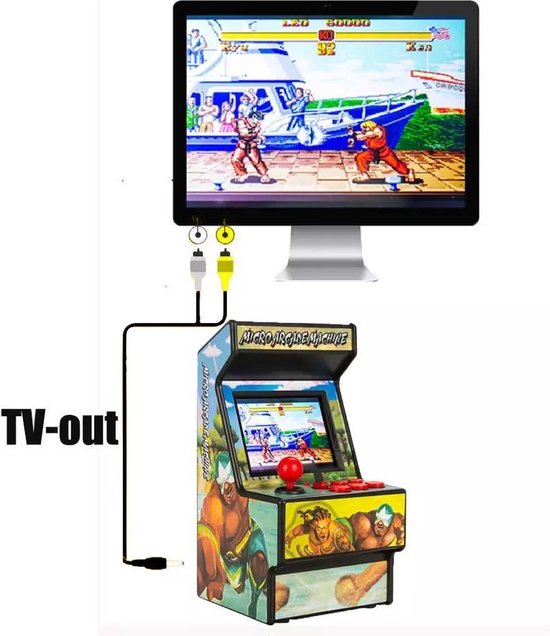 Afbeelding van het spel 156 x Klassieke Games - Mini Arcade - Speelkast - Arcade