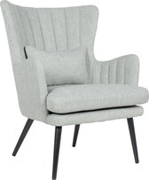 Alora Stoel Charlie lichtgrijs - Stof - relaxstoel - fauteuil - eetkamerstoel