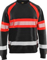 Blaklader 3359 Reflecterende Sweater Zwart/Rood