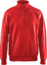 Blaklader Sweatshirt met halve rits 3369-1158 - Rood - XXL