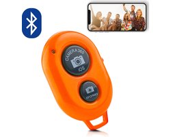 MOJOGEAR Bluetooth remote shutter - Afstandsbediening voor smartphone camera — Compatibel met Android / iOS / Windows Phone – Oranje