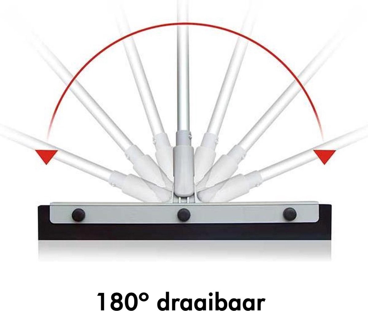 Metalen vloertrekker / Vloerwisser - 44 cm - Red Hart | All You Need