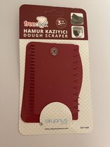 Fondant schraper - Kunststof Schraper voor taart / icing / cake / cupcake decoratie - Spatel - Fondant Snijder - Icing cutter scraper Keuken tool voor Marsepein en Fondant - Set va
