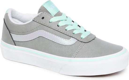 Vans Sneakers - Maat 27 - Meisjes - grijs - zilver - mintgroen | bol.com