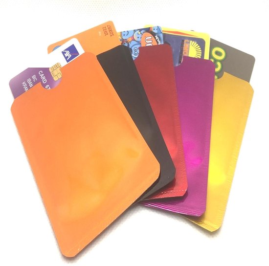 RFID pasjeshouders 5-pack (pvc-alu) / rfid pasjeshouders in... | bol.com