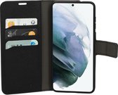 Mobiparts Saffiano Wallet Case Samsung Galaxy S21 Zwart hoesje