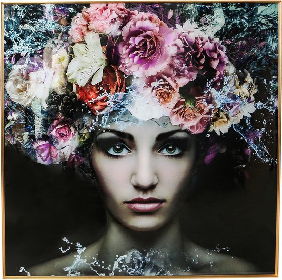 PTMD art wall picture women flower square | bol.com
